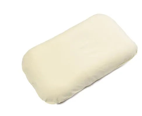 Beige portable cotton baby nest crib cushion measuring 75cm by 45cm for infant sleep.