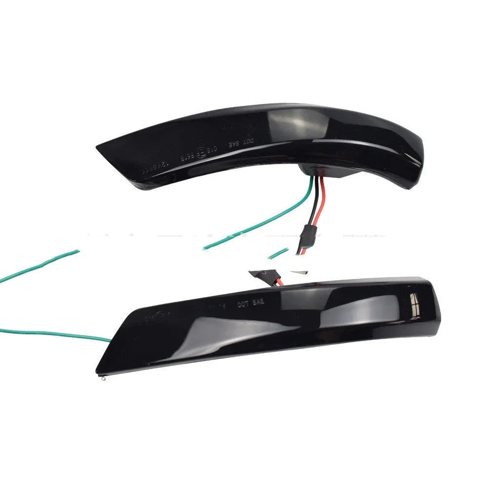 Ford Focus Mondeo rearview mirror waterfall lights with blue accent and ABS construction
