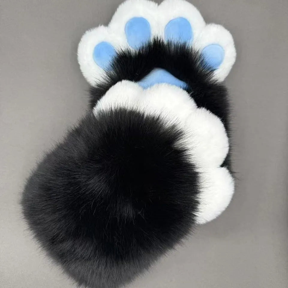 Colourful nylon animal claw cosplay gloves in free size with multiple colour options