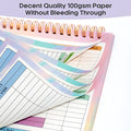 B5 spiral-bound wealth management notebook with PP plastic cover for income and expenditure tracking