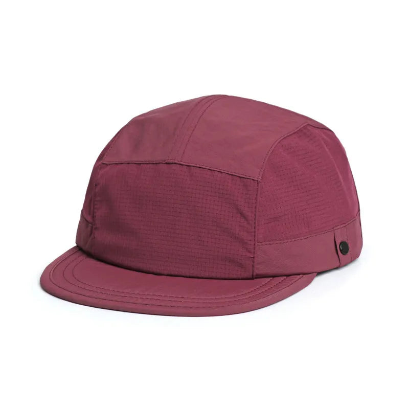 Breathable soft tongue cap with dome crown in various colours showing sun protection design