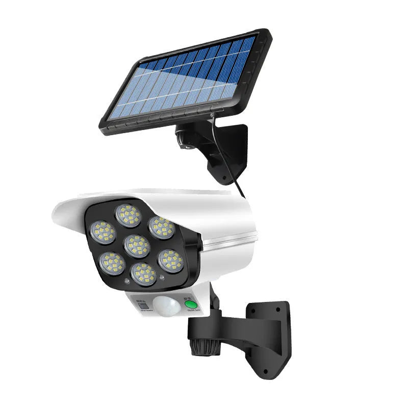 Solar simulation monitor lamp for outdoor courtyard and wall lighting with waterproof LED induction technology
