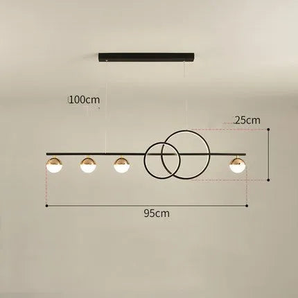 Modern rectangular aluminium ceiling lamp in black or gold finish with remote control for dimming.