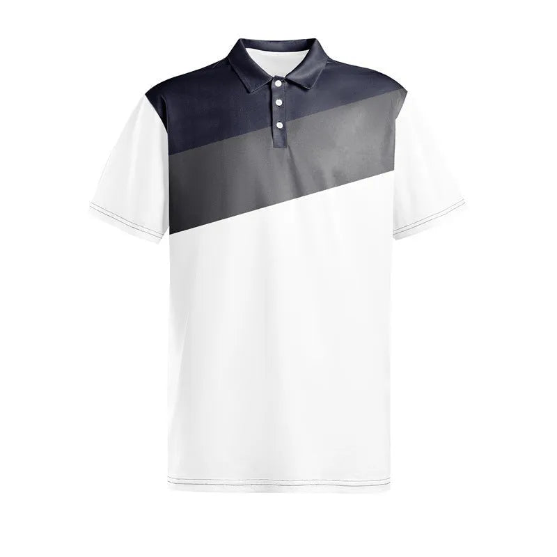 Men's loose fit short sleeve t-shirt with 3D digital printed pattern in LM-PL047 colour on pearl cotton fabric