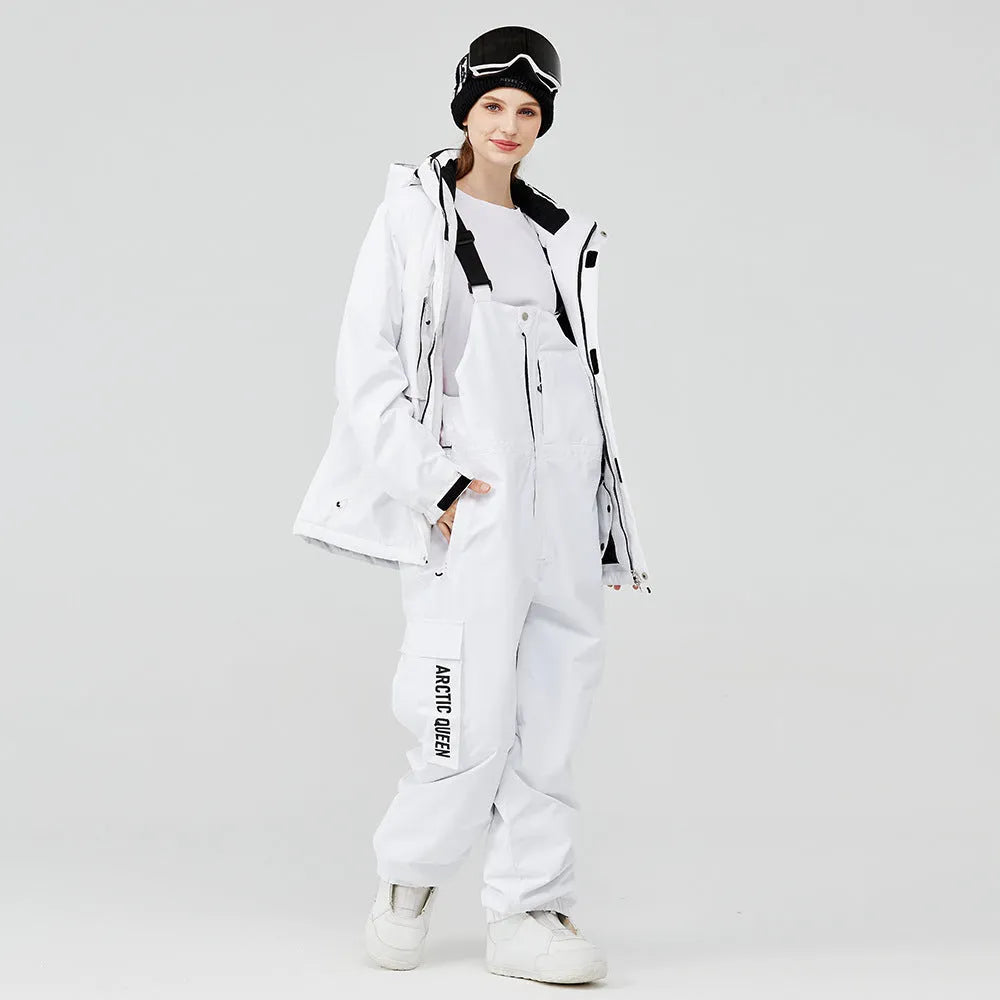 Unisex winter ski suit set with jacket and trousers for snow sports