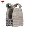 Tactical training outdoor combat vest in military green with adjustable waist straps and 600D polyester construction