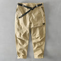 Men's cotton elastic overalls in loose fit design available in four colours