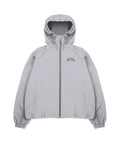 Men's grey loose fit hooded sun protection jacket with British style detailing