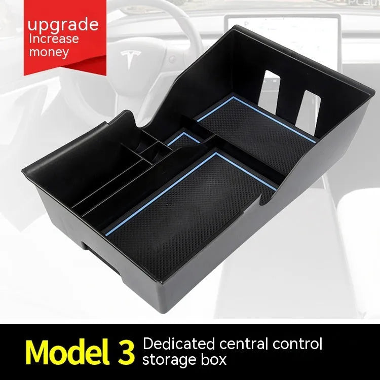 Tesla Model 3 centre console armrest storage box organiser insert in plastic