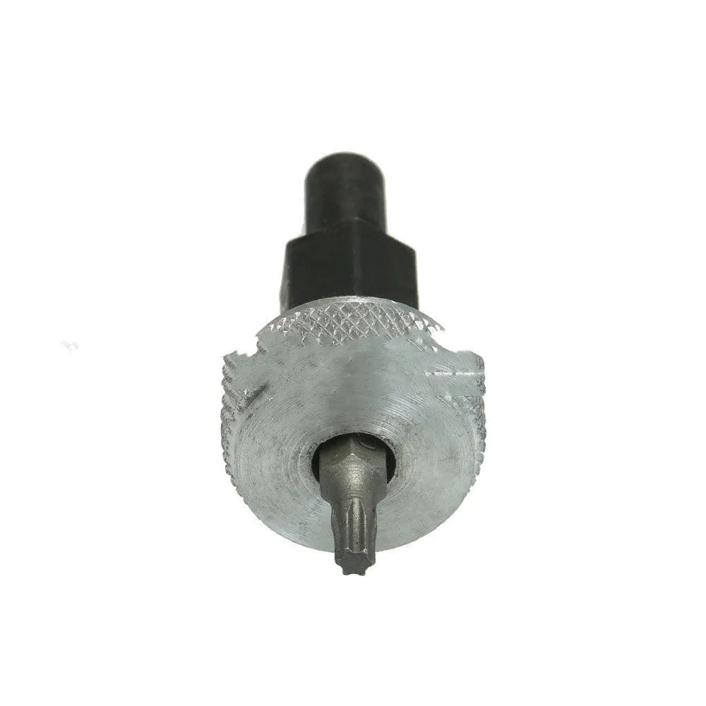 Ignition module wrench tool made from carbon steel with knurled aluminium knobs for distributor block mounting