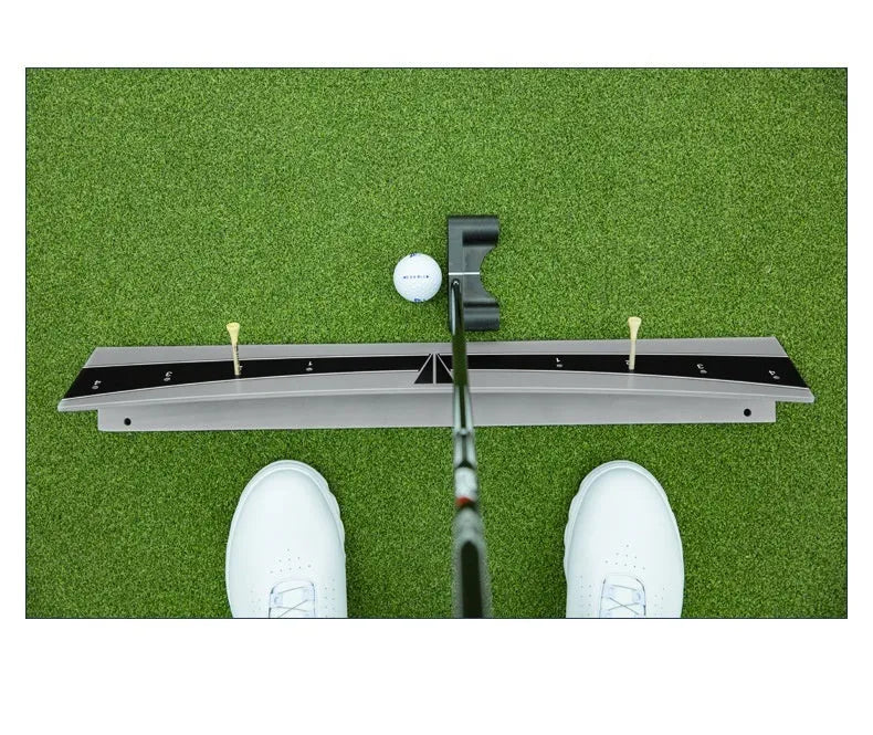 Adjustable PVC golf putter balance simulator for putting stroke training