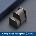 Zinc alloy leather car dashboard glasses clip in green, black, grey, or red