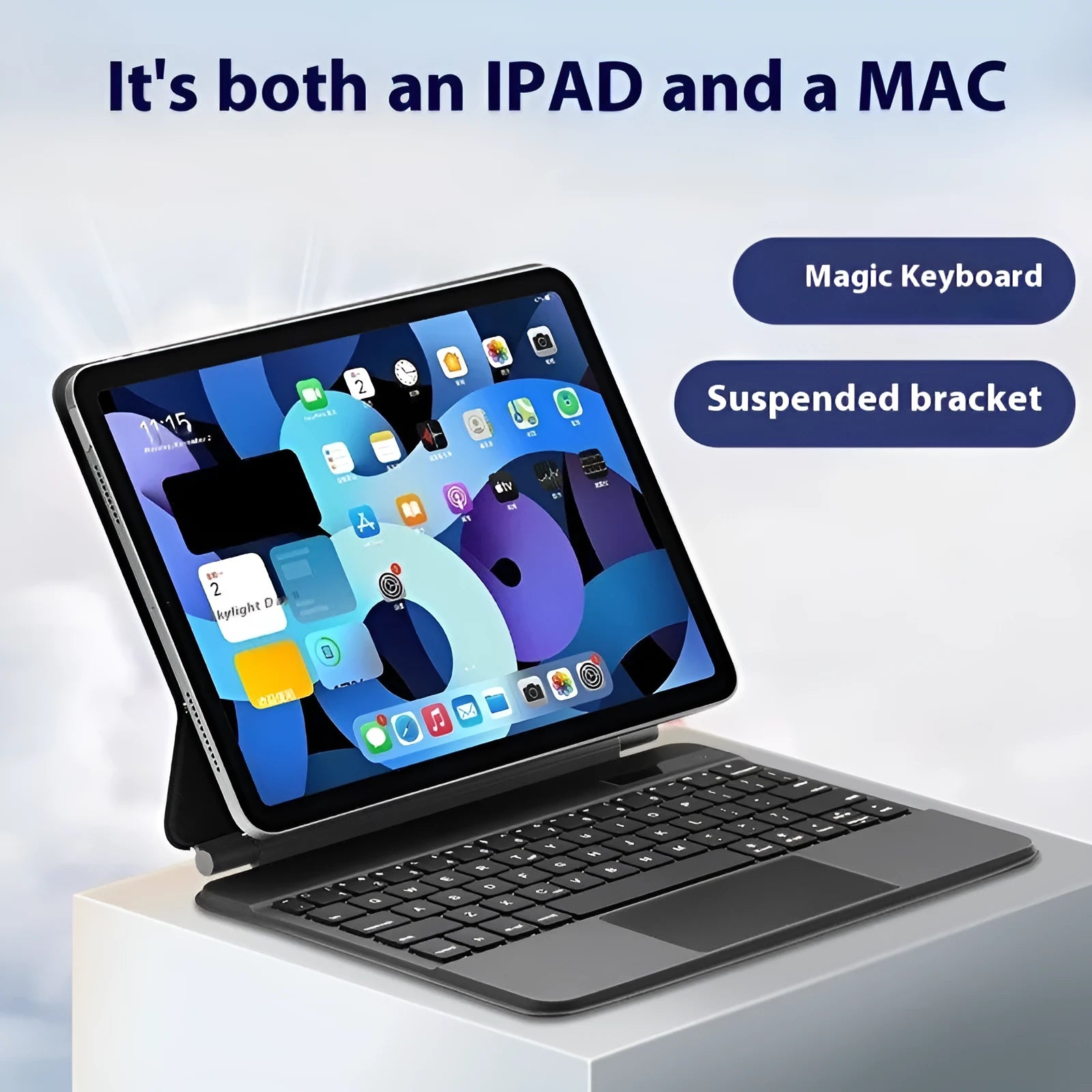 Wireless Bluetooth keyboard with magnetic protective sleeve for iPad tablets in five colour options