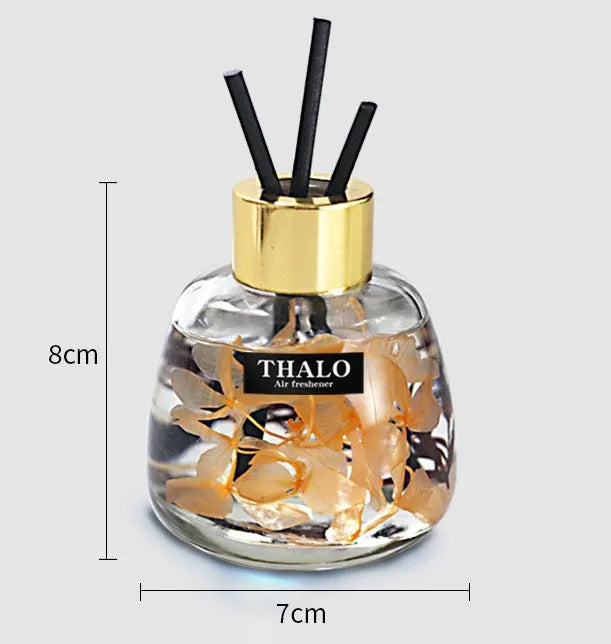 Glass car perfume ornament in creative bottle shape for loose incense automotive decoration