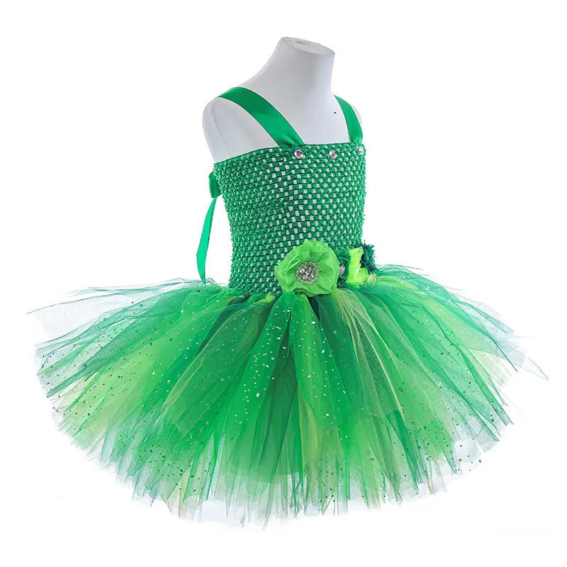 Cute sequined Western elf princess Christmas performance dress with pleated skirt in multiple sizes