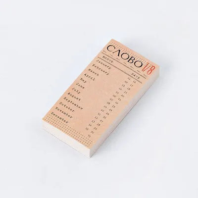 Creative Vintage Writable Pad City Notes notebook set with two sizes, 100 pages each, six cover colours, in OPP bag