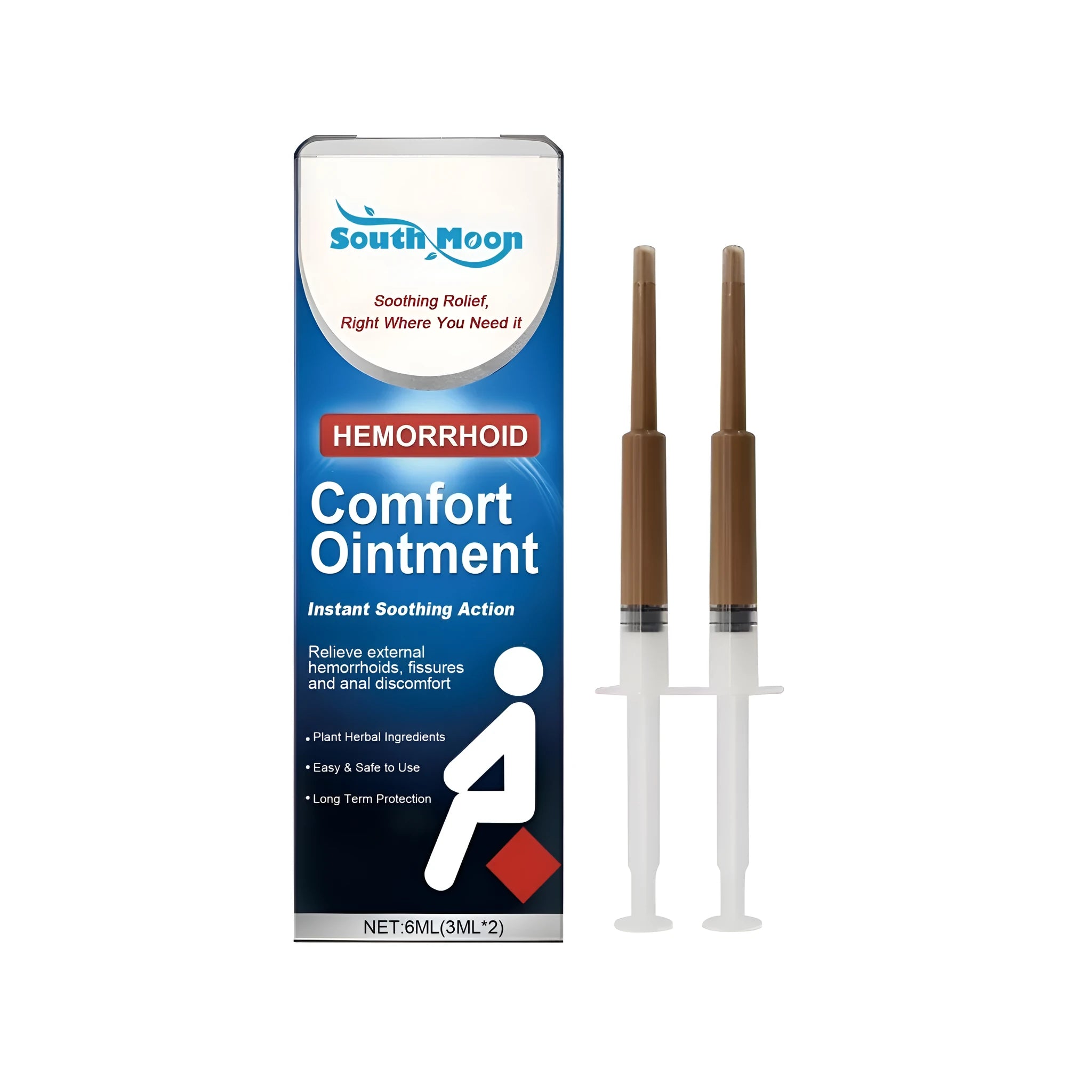 Perianal antibacterial soothing gel 4g pack with two 2g sachets for haemorrhoid comfort