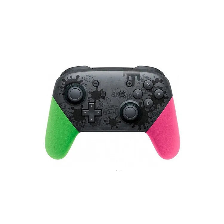 A wireless Bluetooth gamepad with vibration, shown in black, white, red, and green colour variants.