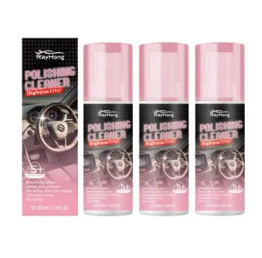 Automotive interior refurbishment kit with 100ml bottle, sponge, and towel on a black background