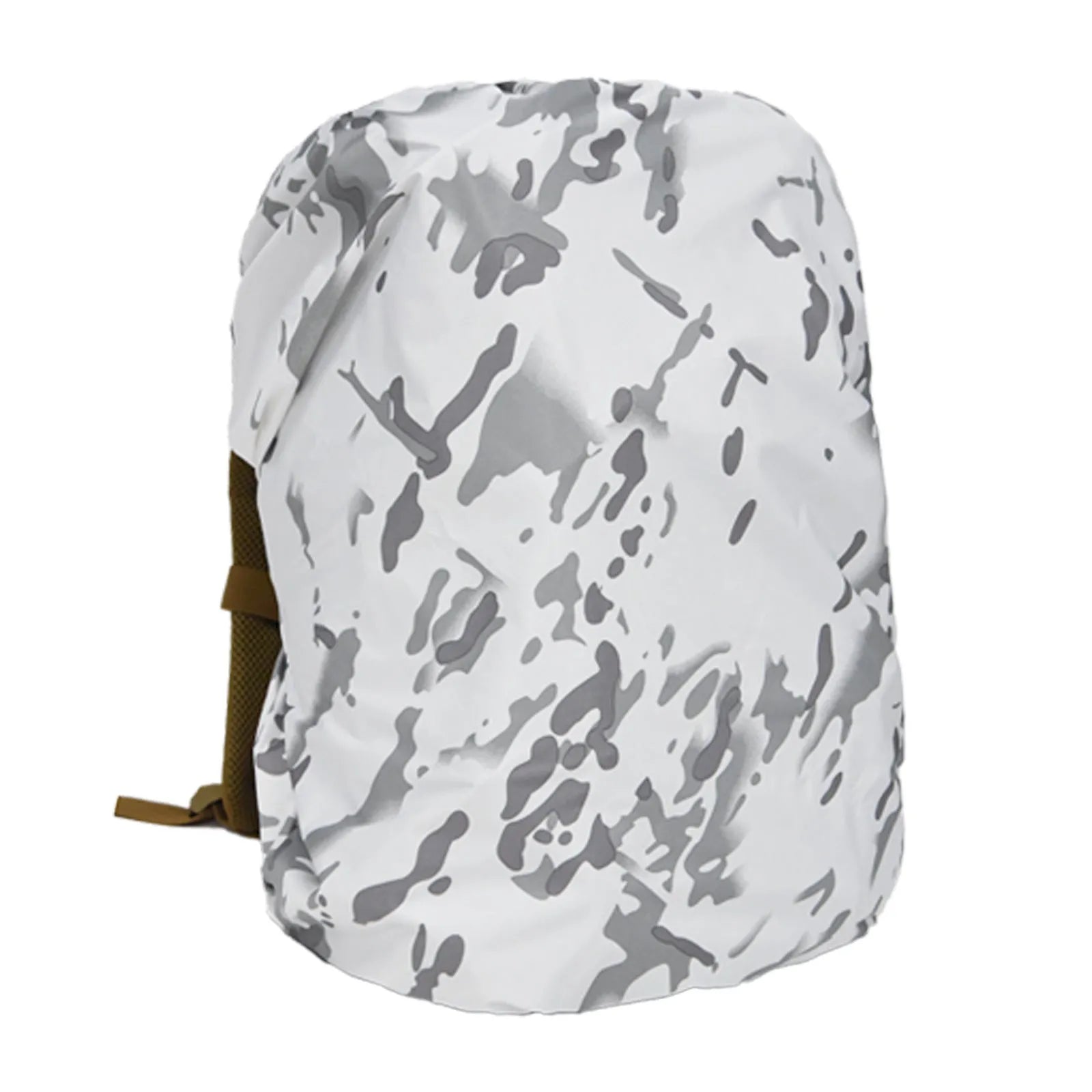 Army green waterproof backpack rain cover for 80L capacity outdoor and mountaineering packs.