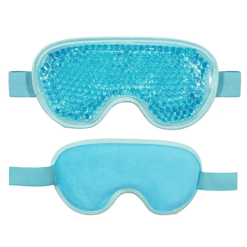 White portable electric eye compress device with eye mask for cold and hot therapy
