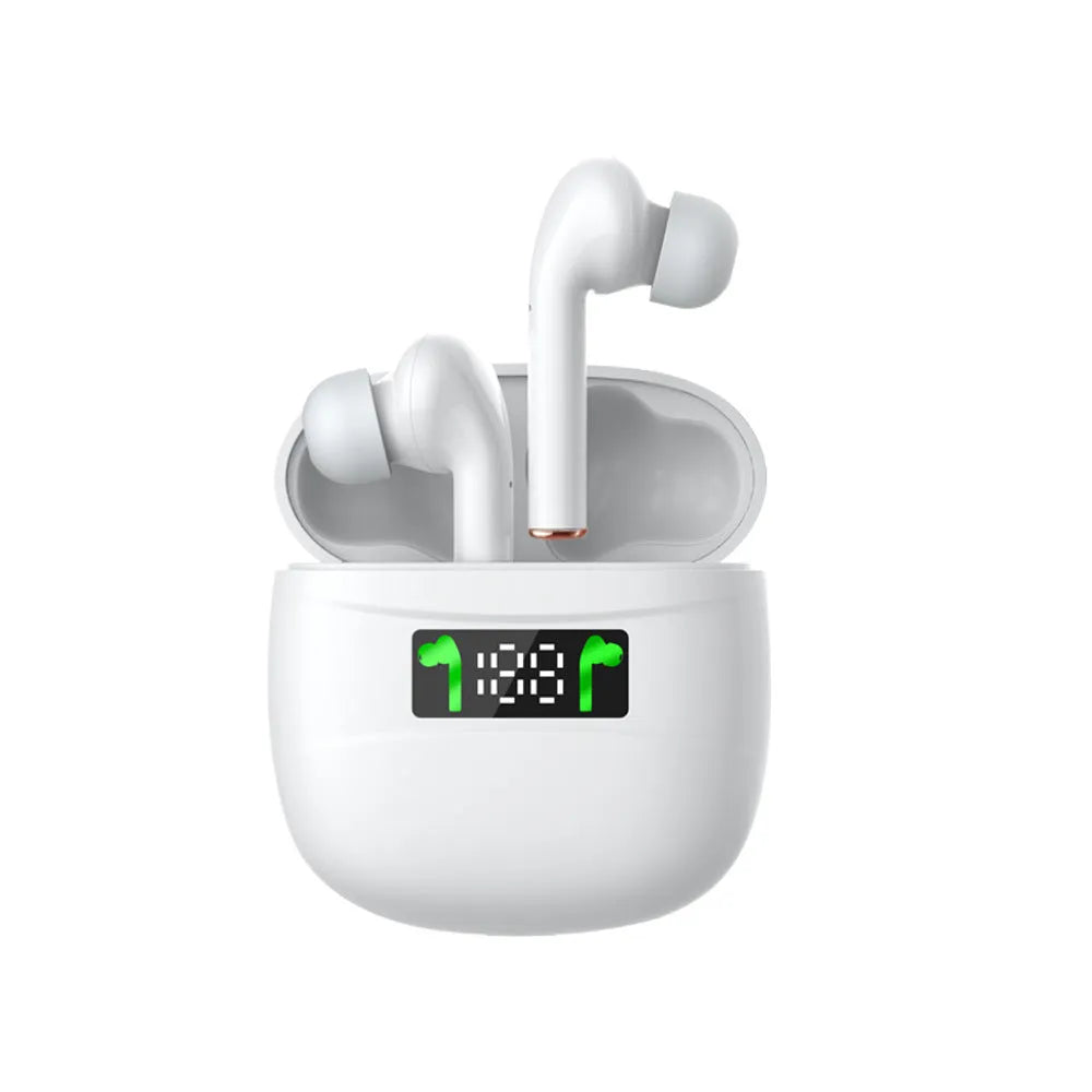 Bluetooth headset sports earphone with earplug style bilateral stereo Black or White
