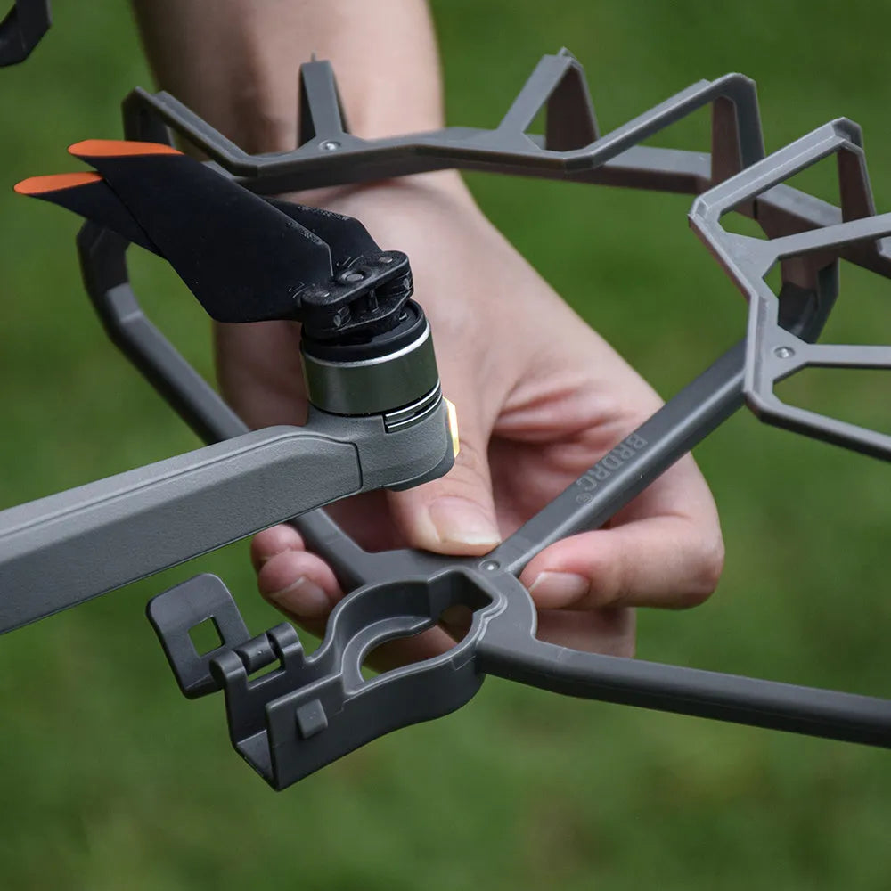 Grey ABS plastic propeller protection ring for DJI Mavic Air 2 and Air 2S drones