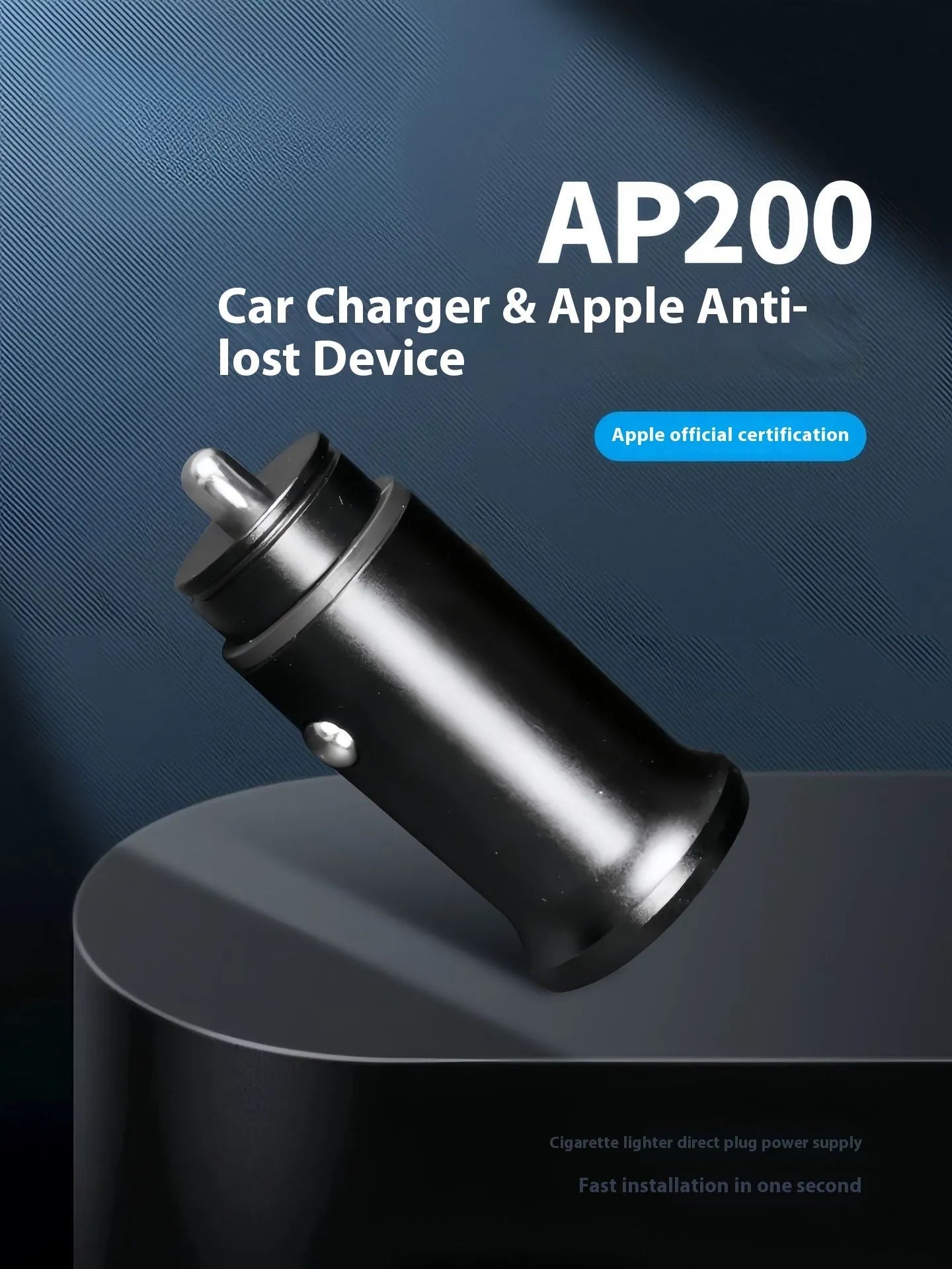 Black handheld GPS setting instrument for car charger locator systems with ABS plastic construction