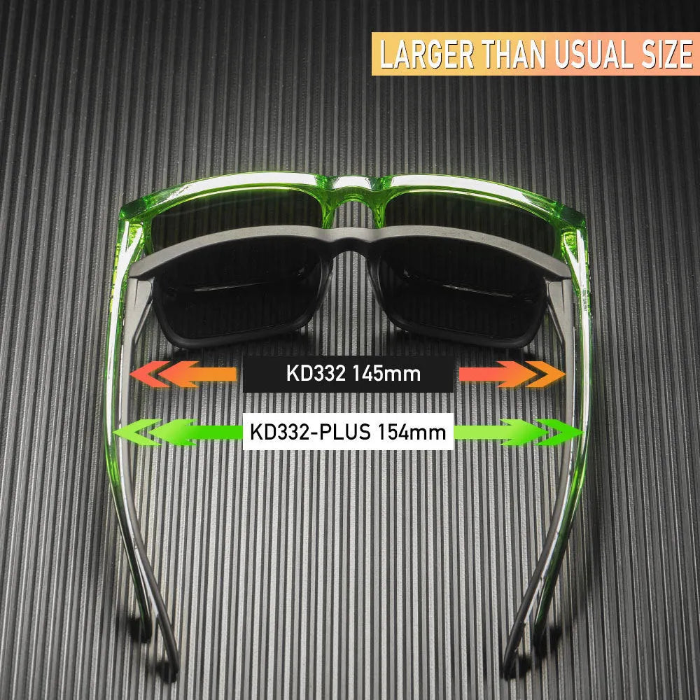 Polarized square sunglasses with TAC lens and PC frame in multiple colour options for outdoor use