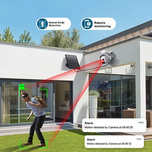 3 million pixel solar security camera with full-colour night vision in white, black or camouflage