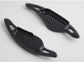 ABS carbon fibre steering wheel shift paddle replacement kit showing five colour options