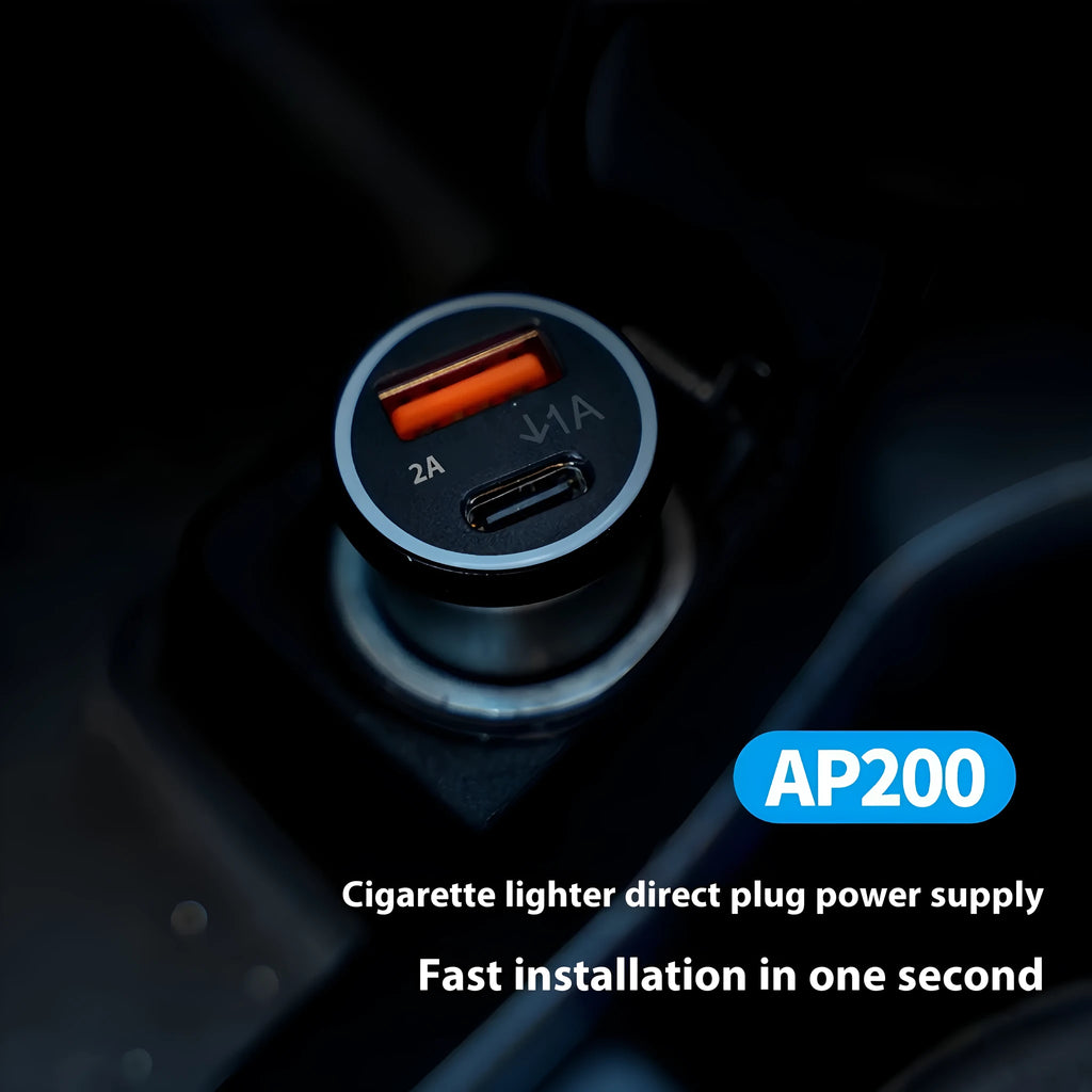Black handheld GPS setting instrument for car charger locator systems with ABS plastic construction