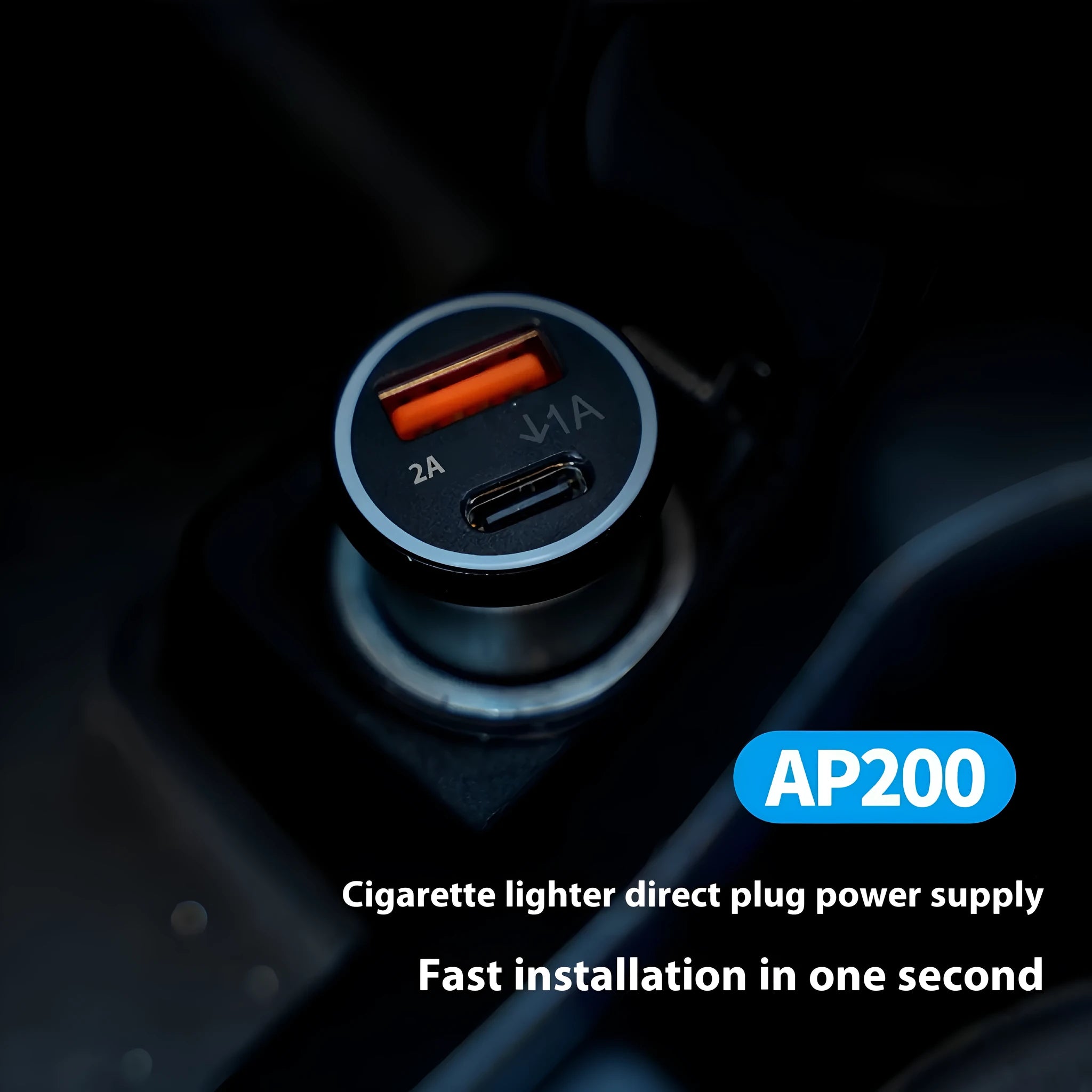 Black handheld GPS setting instrument for car charger locator systems with ABS plastic construction