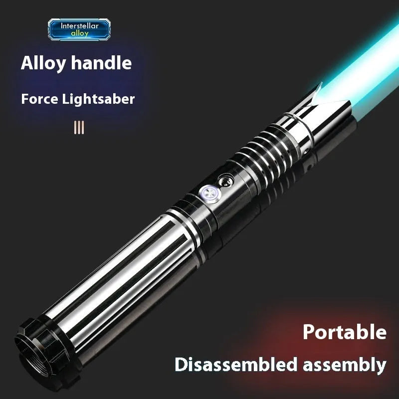 Metal laser sword with 16-colour gravity induction light handle for children aged 7-14