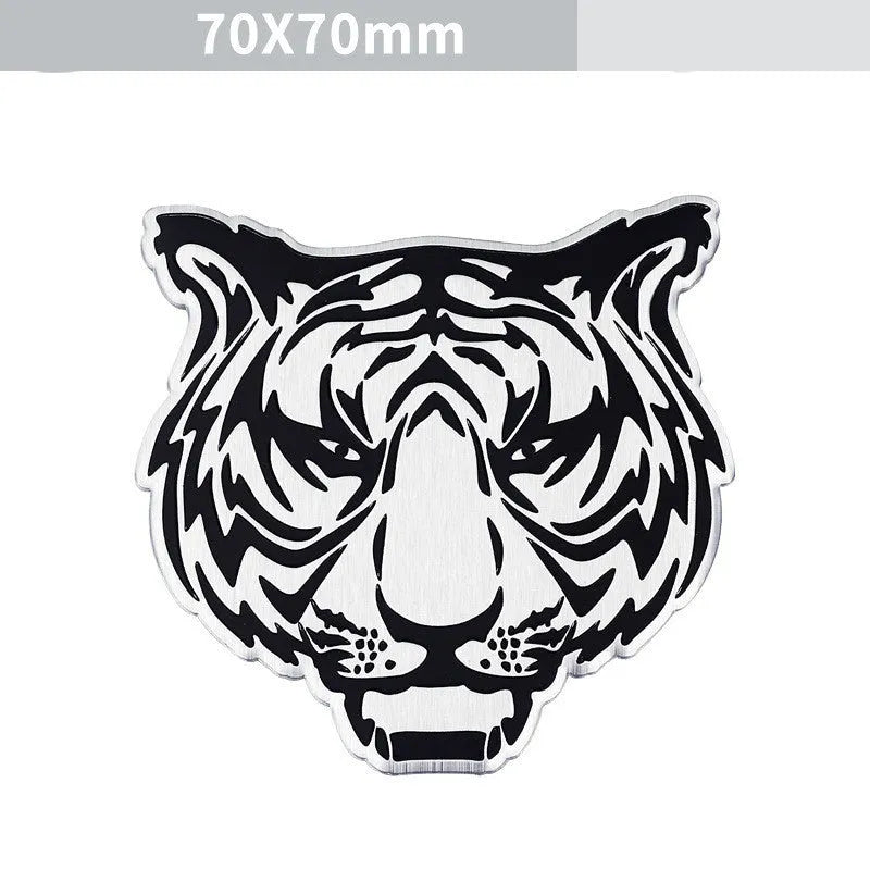 Aluminium car body sticker with animal design for vehicle customisation