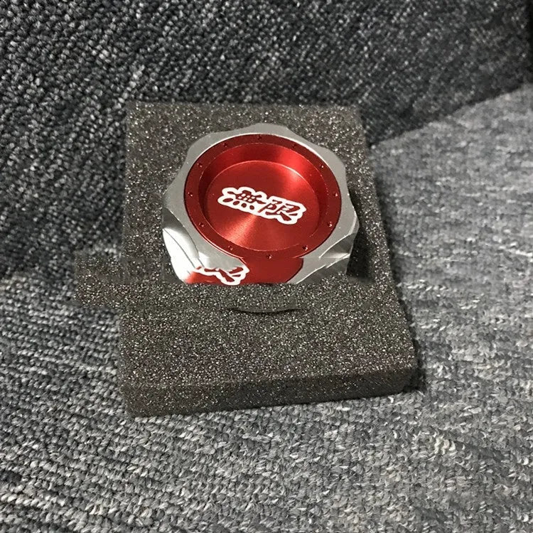 Aluminium alloy oil filter cap for Honda in red, blue, silver, black, purple, gold colours.