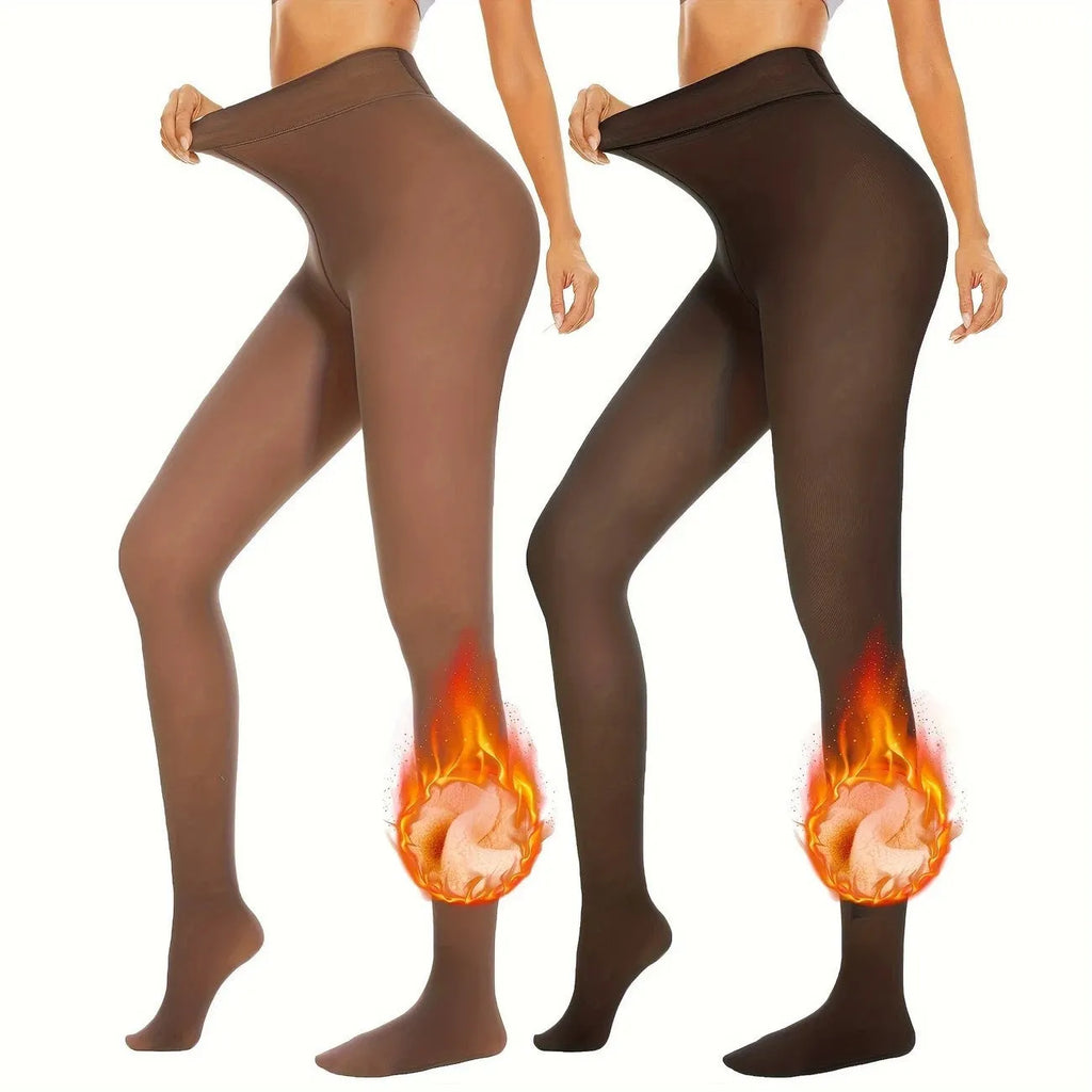 Anti-snagging keep warm outerwear leggings with nylon fabric and wool lining in three thicknesses