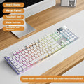 Prewalker V3 wired keyboard and mouse suit in retro green colour on desktop