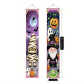 Polyester Halloween couplet banner decoration measuring 30x180cm with hanging flag design