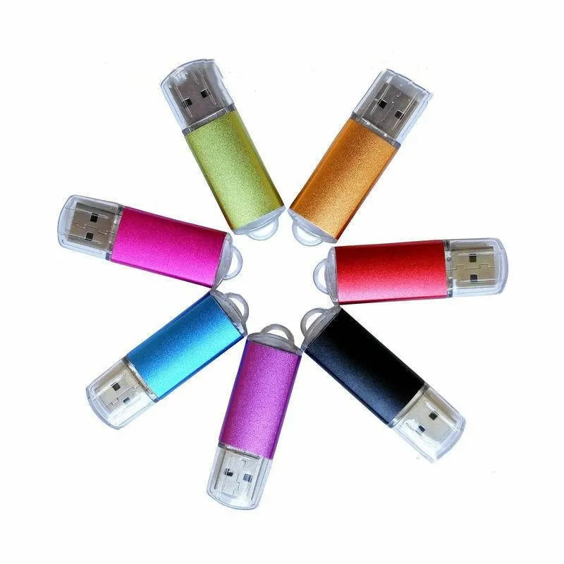 USB software encryption dongle with metal shell in seven colour options showing compact 50mm design
