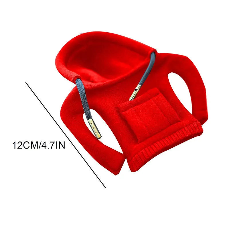 Cotton knitted gear lever decoration in multiple colours including red, black, white, orange, pink, peacock blue