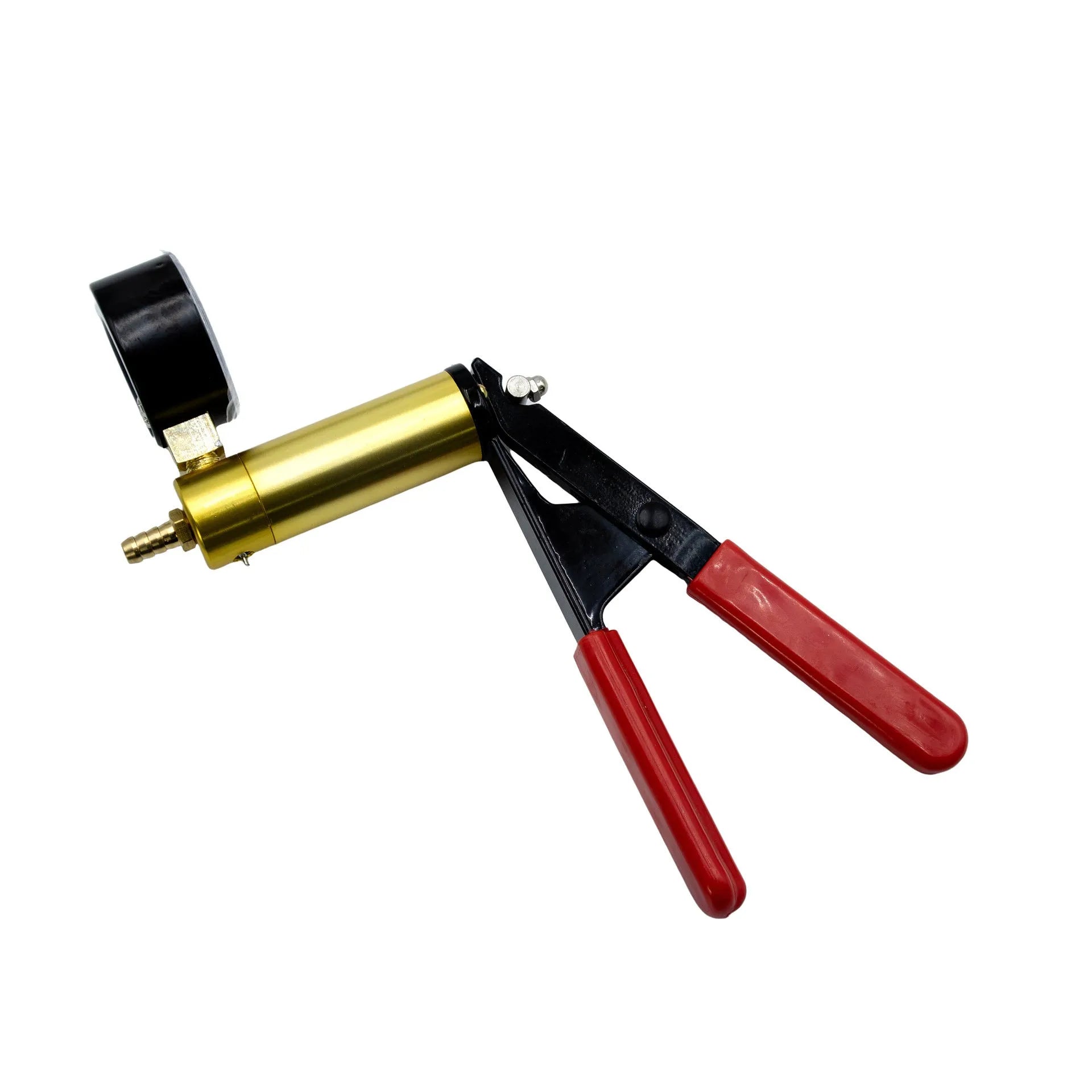 Manual aluminium alloy vacuum air blow gun for car repair and suction tasks.