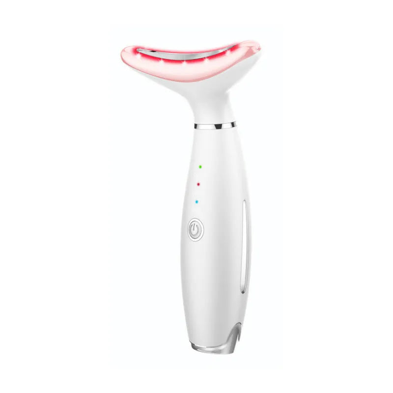 IPL removal wrinkle lift heating neck beauty device in pink white with USB cable