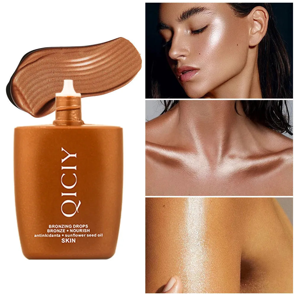 30ml face and body highlighting cream contour liquid bottle in four colour options