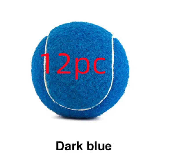 6.3 cm rubber tennis ball for dogs in assorted bright colours including pink, blue, yellow, green and orange