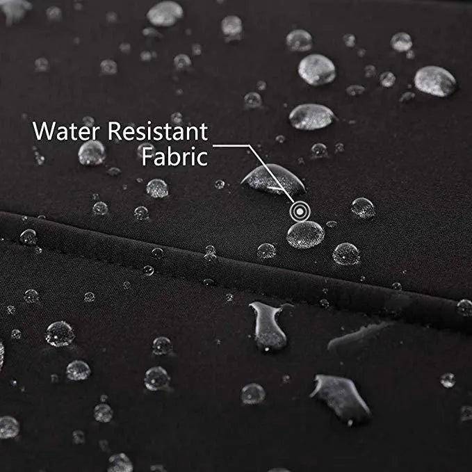 Black USB winter waterproof windproof thermal coat for men with long sleeves and zipper pocket