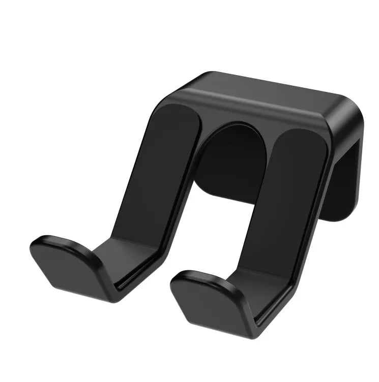 Black plastic ABS wall hanging rack for game controllers with adhesive pads and screws