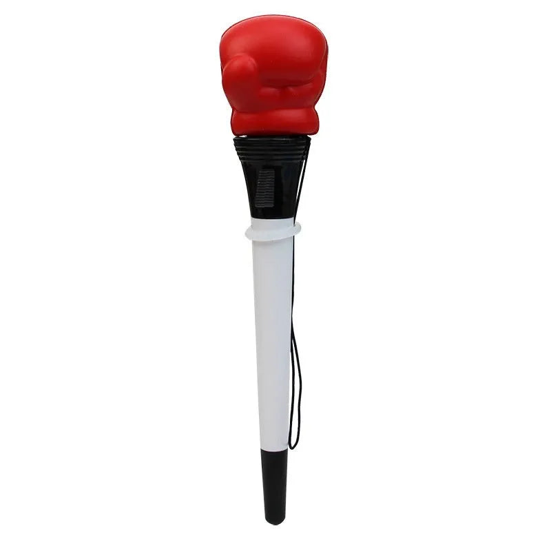 Creative pressure relief boxing pen with 0.7mm bullet tip and plug-in sleeve mechanism