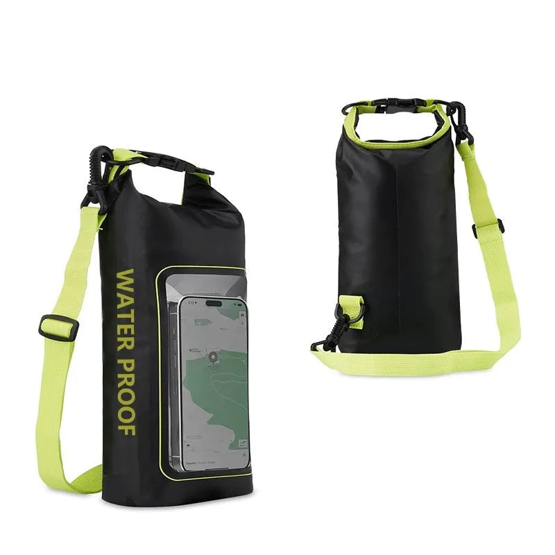 2L crossbody waterproof PVC bag for mobile phones in multiple colour options