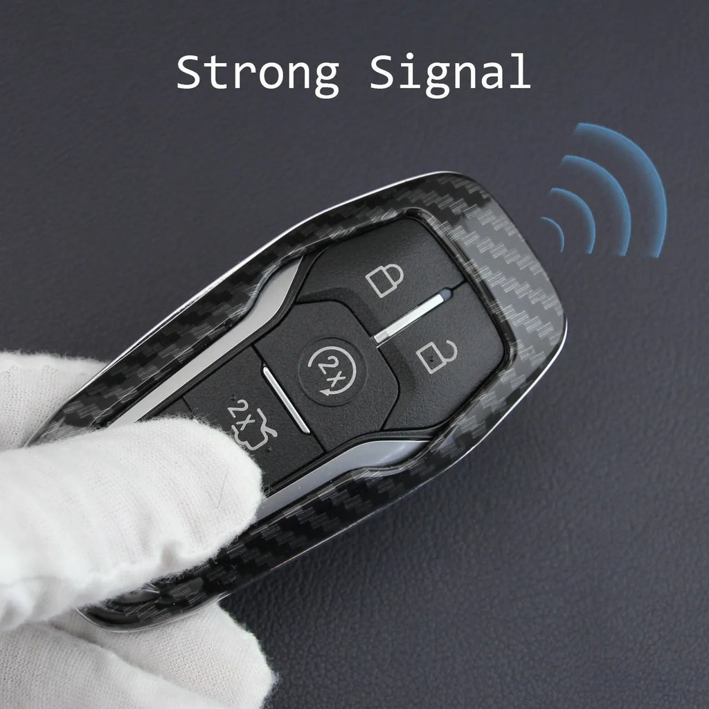 Hard plastic car key remote protective shell shown in single shell and buckle attachment variants